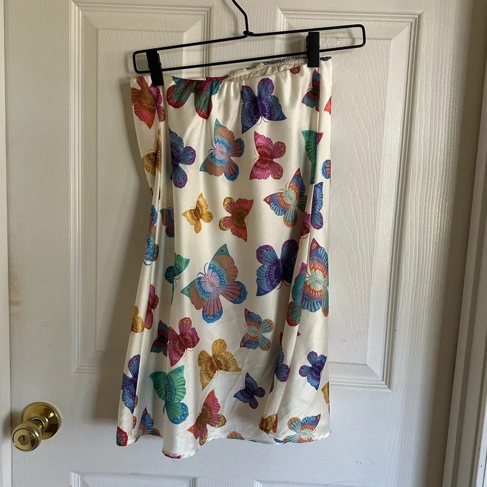 Show Me Your MuMu Strapless Butterfly Dress - Multicolor - Picture 3 of 4